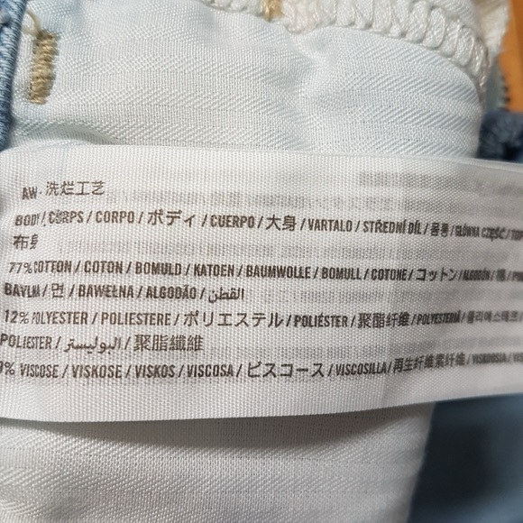 Hollister Boho Embroidered High Rise Vintage Flare Light Wash Denim Jeans Sz 26 - Picture 11 of 15